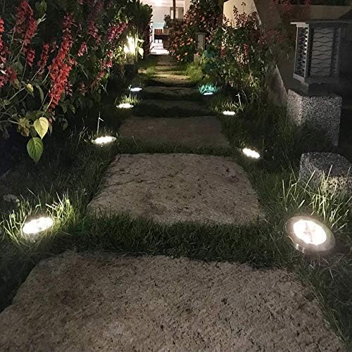ZGWJ Solar Ground Lights 8 Pack Warm White 1