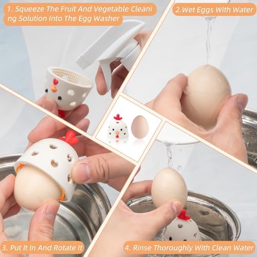 TULOBI Silicone Egg Brush Cleaner for Fresh Eggs 1