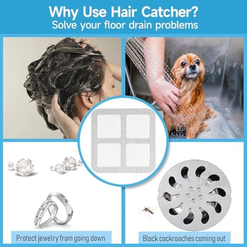 30PCS Disposable Shower Hair Catcher for Bathroom Sink and Drain