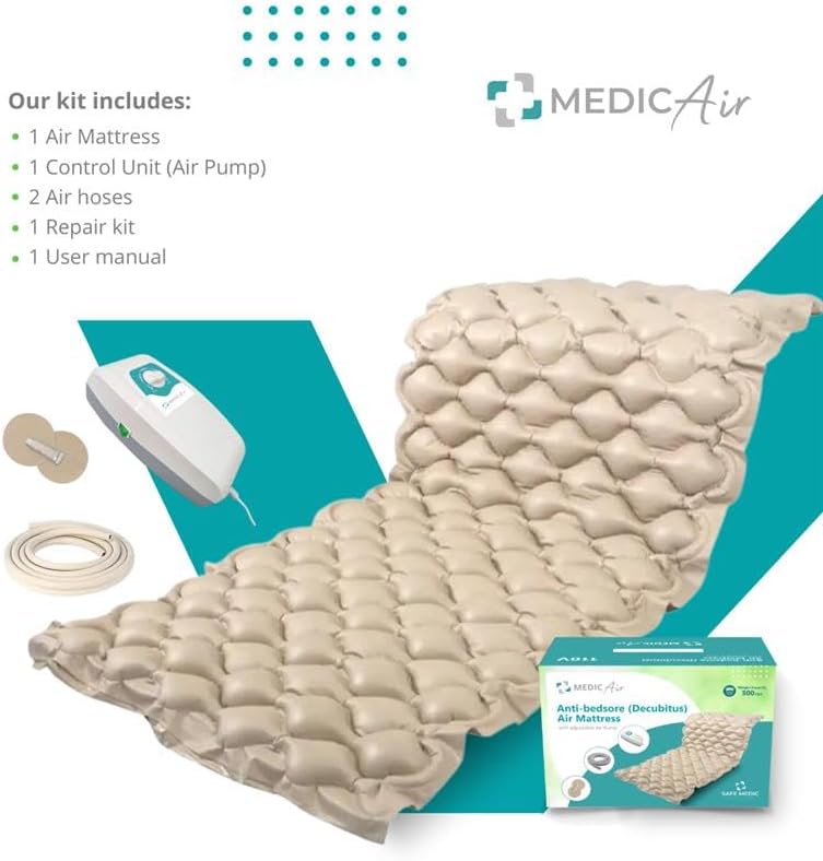 Safe Medic Pressure Mattress with Electric Pump for Bed Sores Prevention