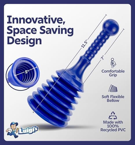 Luigis Sink and Drain Plunger - Small and Powerful