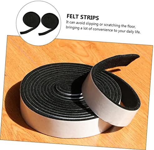 Veemoon 2pcs Self-Adhesive Felt Strips Door Masking