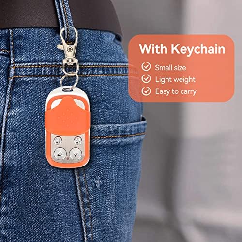 Automatic Door Remote Control HCS301 43392MHz 4 Orange