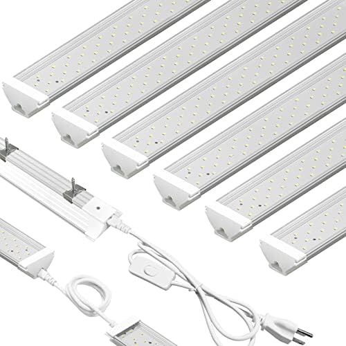 SZHLUX 6 Pack LED Shop Light 2FT 30W 4350LM Daylight White