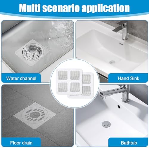 Disposable Shower Drain Hair Catcher 12-Pack