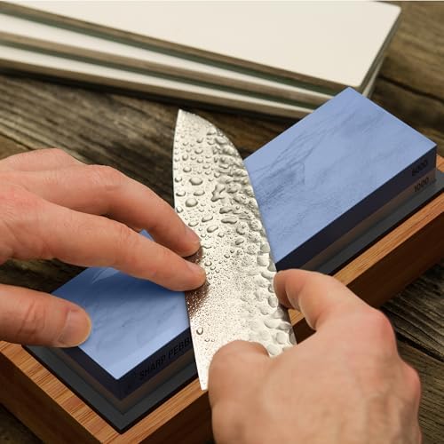 Sharp Pebble Double-Sided Whetstone Knife Sharpener 10006000