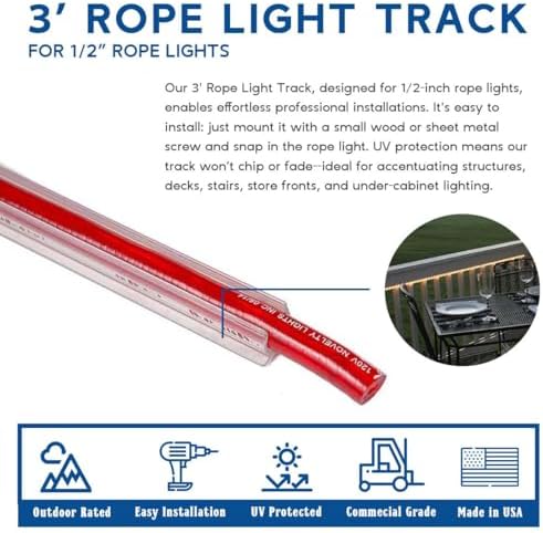 Novelty Lights 40 Pack Rope Light Track