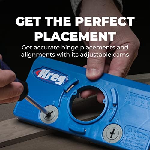 Kreg KHI-HINGE Concealed Hinge Jig - Cabinet Door Installation Tool
