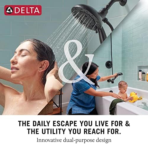 Delta In2ition 2-in-1 Black Shower Head with Handheld