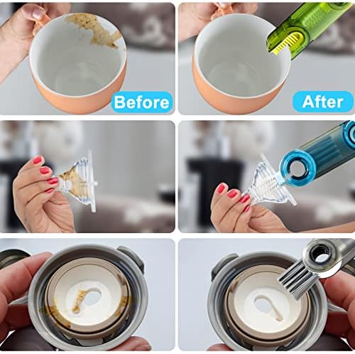 XANGNIER 3 in 1 Multipurpose Bottle Cleaner Brush 3 Pack