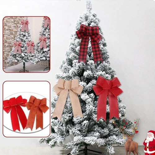DIY Christmas Bows for Tree Wreath and Gift Wrapping