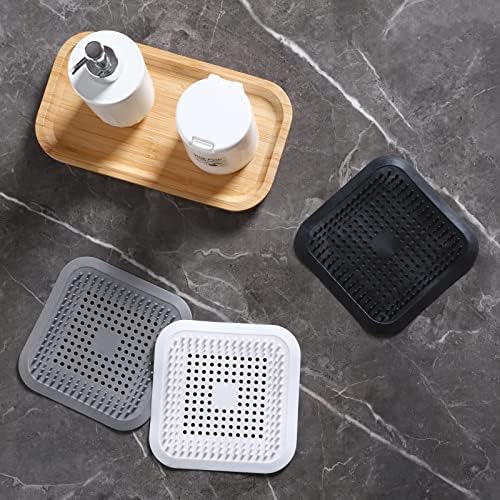 Shower Drain Hair Catcher 2 Pack with Suction Cups