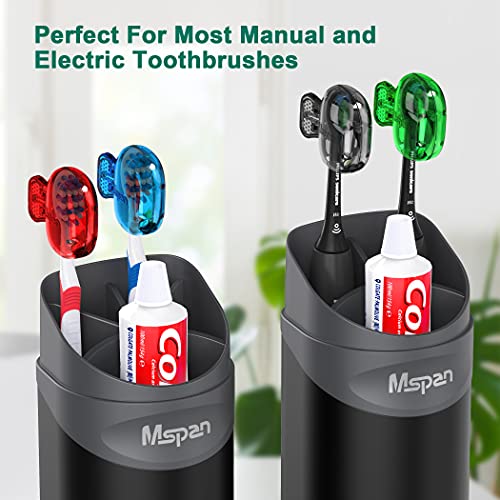 Mspan Toothbrush Cover - 4 Pack Protective Cap