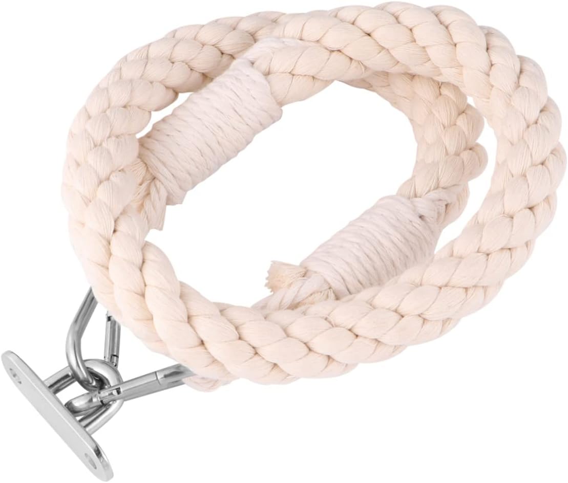 Nautical Rope Toilet Paper Holder with Metal Hooks 1