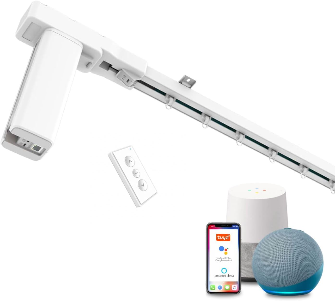 ACRIMO Smart Curtain Track with WiFi Motor and Remote Control