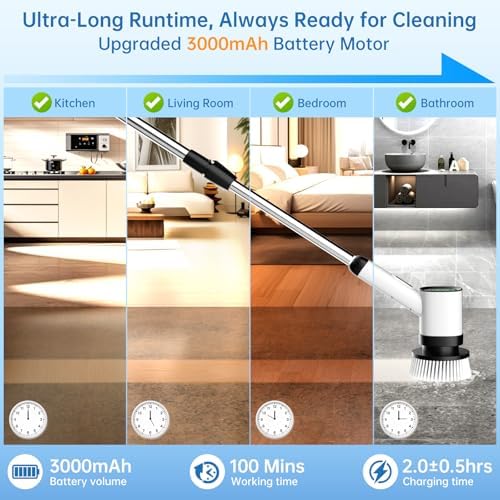 EYEFEAT Electric Spin Scrubber Cordless Waterproof