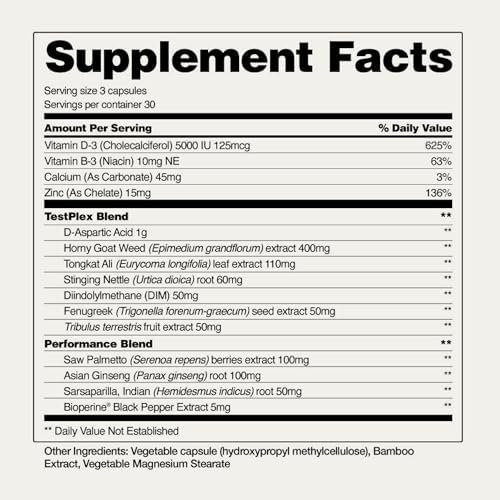 Snap Testosterone Booster for Men 60 Capsules 1
