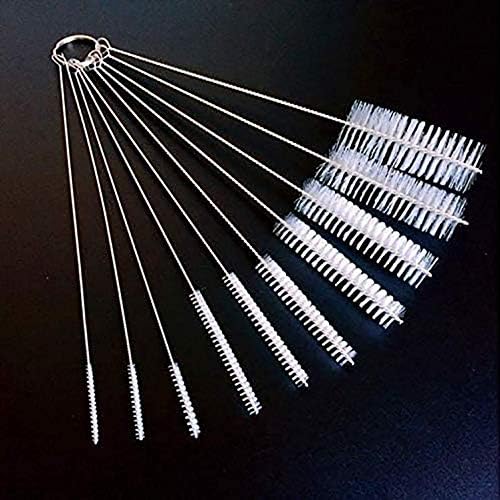 Long Straw Brush Set of 10 with 10 Different Diameters