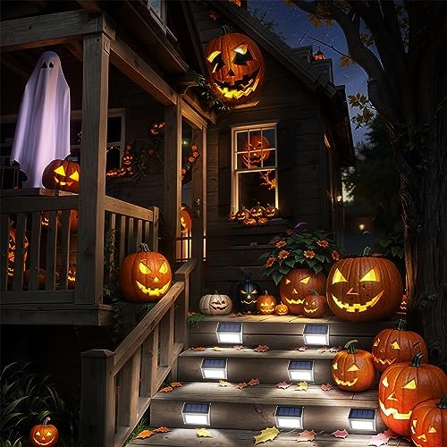 JSOT Outdoor Solar Lights 6 Pack Waterproof Step Lights