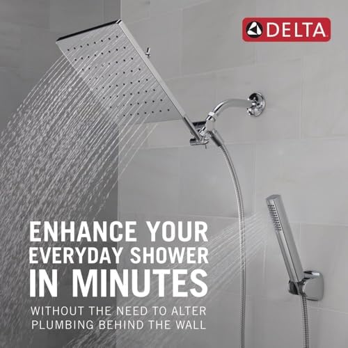 Delta 10-Inch Raincan Hand Held Shower Combo - Chrome