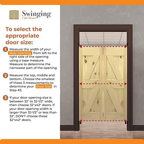 Swinging Louvered Door - 32x42 Solid Pine Wood Interior Door