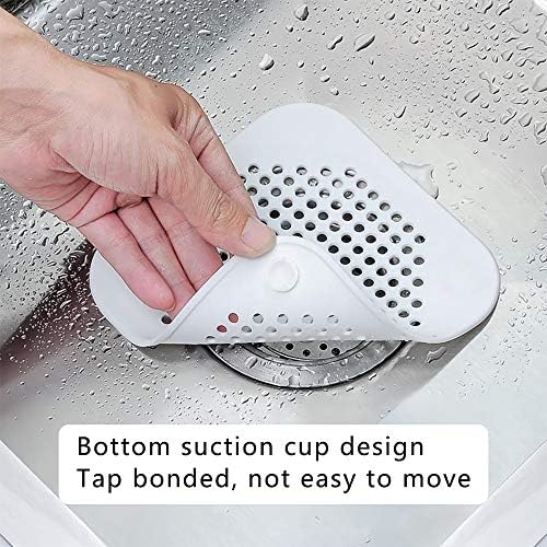 HSP-HSWITI Drain Hair Catcher with Suction Cups 2 Pack