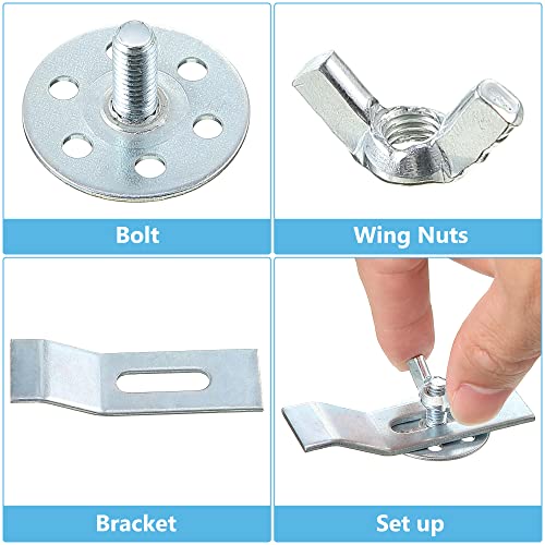 Enhon 12 Pack Sink Clips Kit - Silver 1
