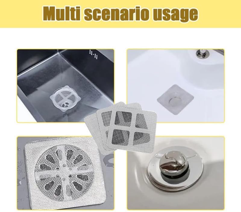 Disposable Hair Drain Stickers 10 4x4 Inch Upgrade
