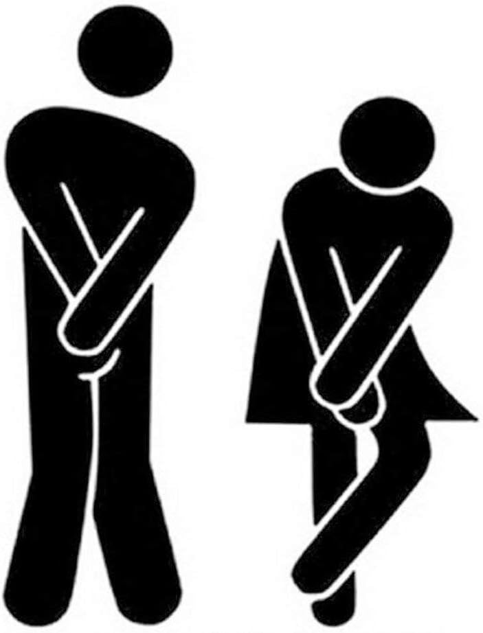 DIY Removable Bathroom WC Sign for Home Decor
