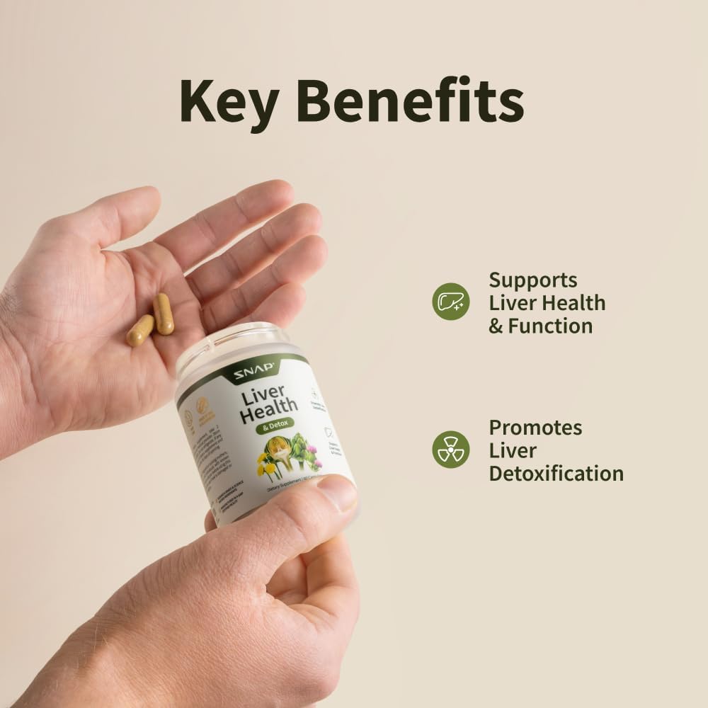 Snap Supplements Liver Detox Support 60 Capsules