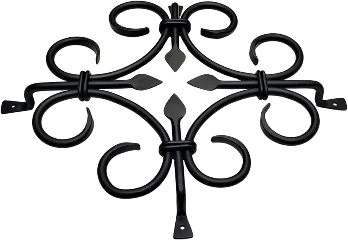 Prima Decorative Hardware Gate Speakeasy Grille - Black Iron 14x12x2