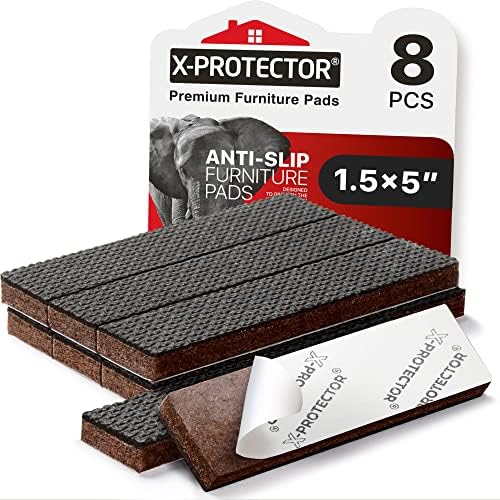 X-Protector Non-Slip Furniture Grips 8 Pcs 15 x 5 1