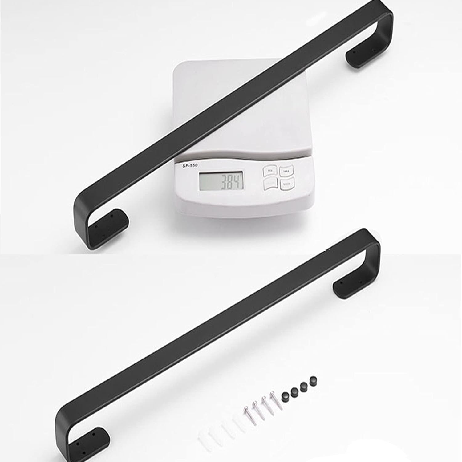 TiStm Matte Black Space Aluminum Towel Rack 30Cm