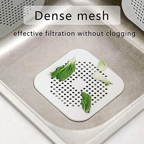 HSP-HSWITI Drain Hair Catcher with Suction Cups 2 Pack