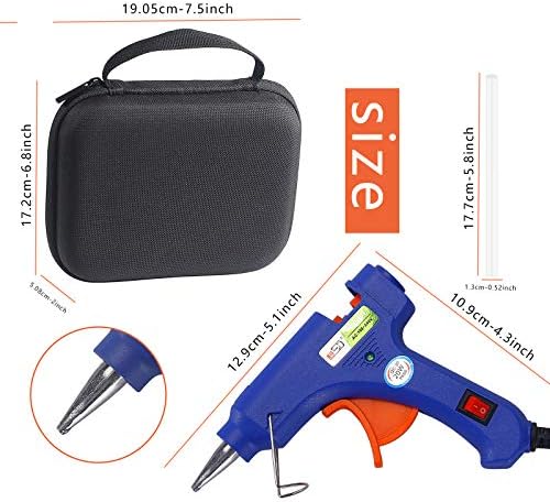 Glamgen Hot Glue Gun Mini with 20 Sticks and 20 Wood Sticks