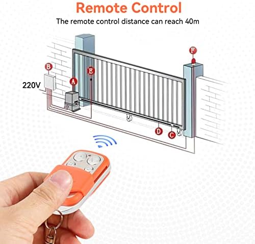 Automatic Door Remote Control HCS301 43392MHz 4 Orange
