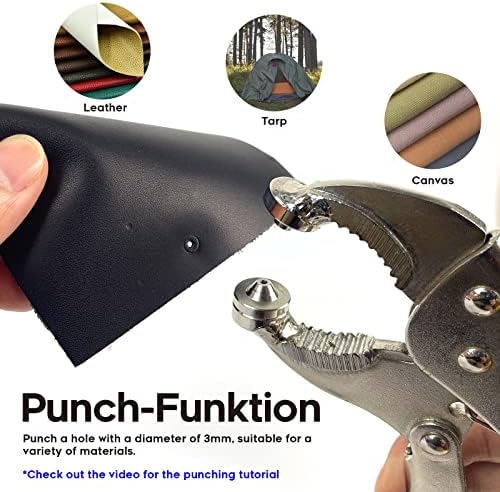 Rexhubro Snap Fastener Tool Kit 40 Sets 15mm Stainless Snap Pliers