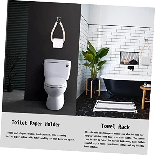 LIFKICH Nautical Rope Toilet Paper Holder with Stainless Steel Bracket 1
