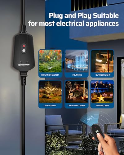 DEWENWILS Wireless Remote Outlet for Outdoor Use 1