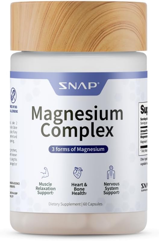 Snap Supplements 3-in-1 Magnesium Complex Capsules