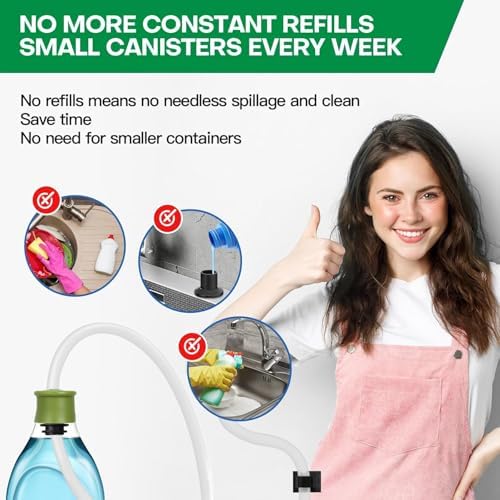 Sink Soap Dispenser 47 Inch Extension Tube Kit with Check Valve