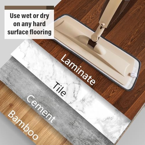 Panda Grip Wet Spray Mop with 14 oz Refillable Bottle