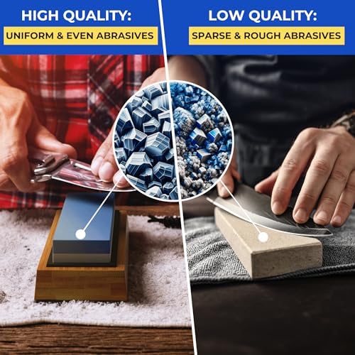 Sharp Pebble Double-Sided Whetstone Knife Sharpener 10006000
