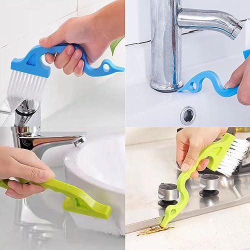 9 Pcs Hard Bristle Crevice Cleaning Brush Set