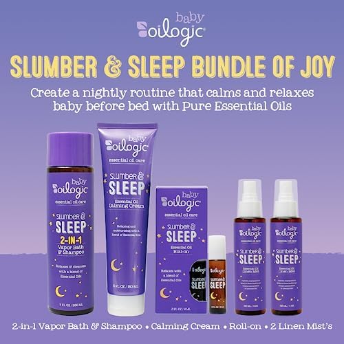 Oilogic Sleep Slumber Baby Bath Set 5-Pack