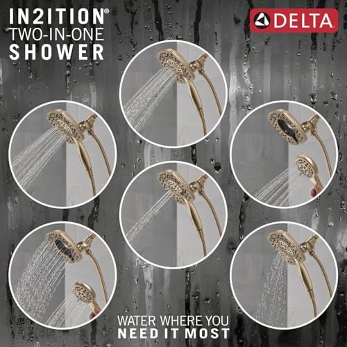 Delta Faucet 4-Spray In2ition Dual Shower Head with Handheld