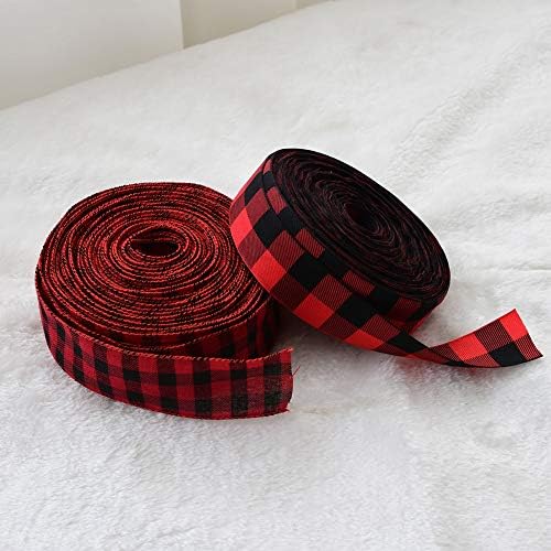 Newrys Christmas Twine Gift Wrap Ribbon 200cm 38cm Plaid Burlap DIY Craft