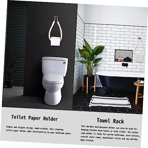 Nautical Rope Toilet Paper Holder Wall Mount 1
