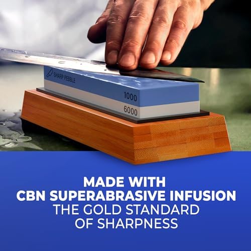 Sharp Pebble Double-Sided Whetstone Knife Sharpener 10006000