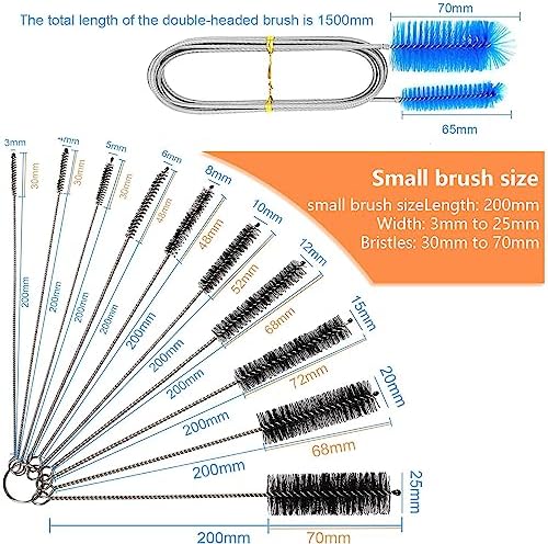 11pcs Long Pipe Cleaner Set with Key Ring 1